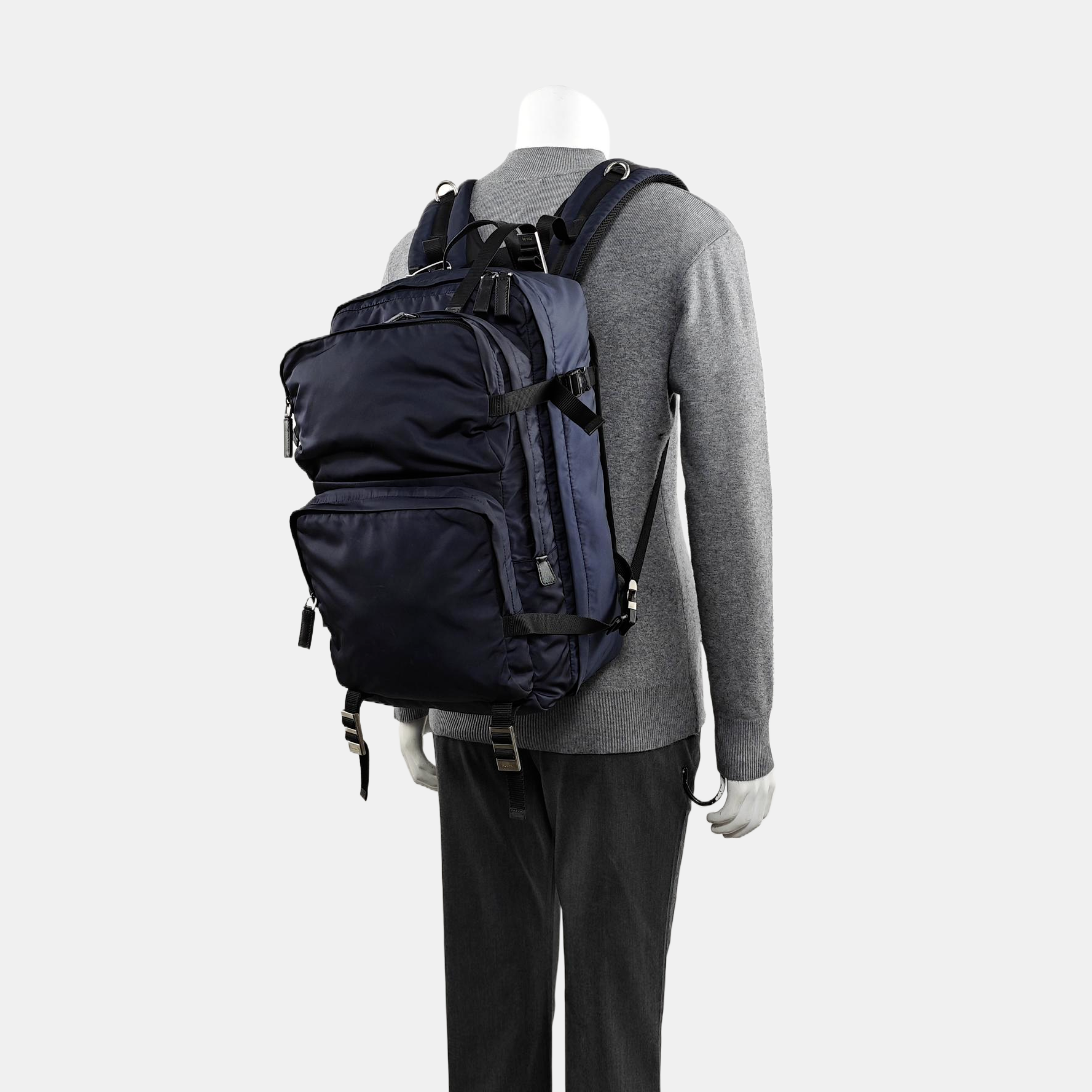 Nylon Backpack Blue