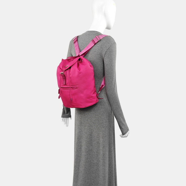 Nylon Backpack Red