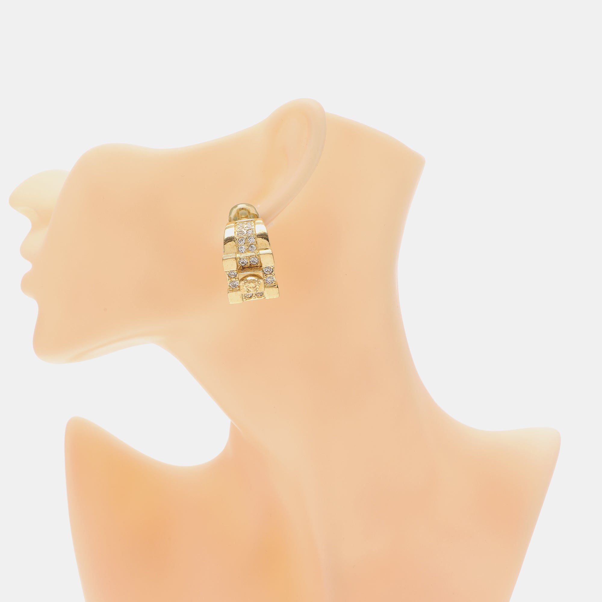 Metal Gold Clip On Earrings