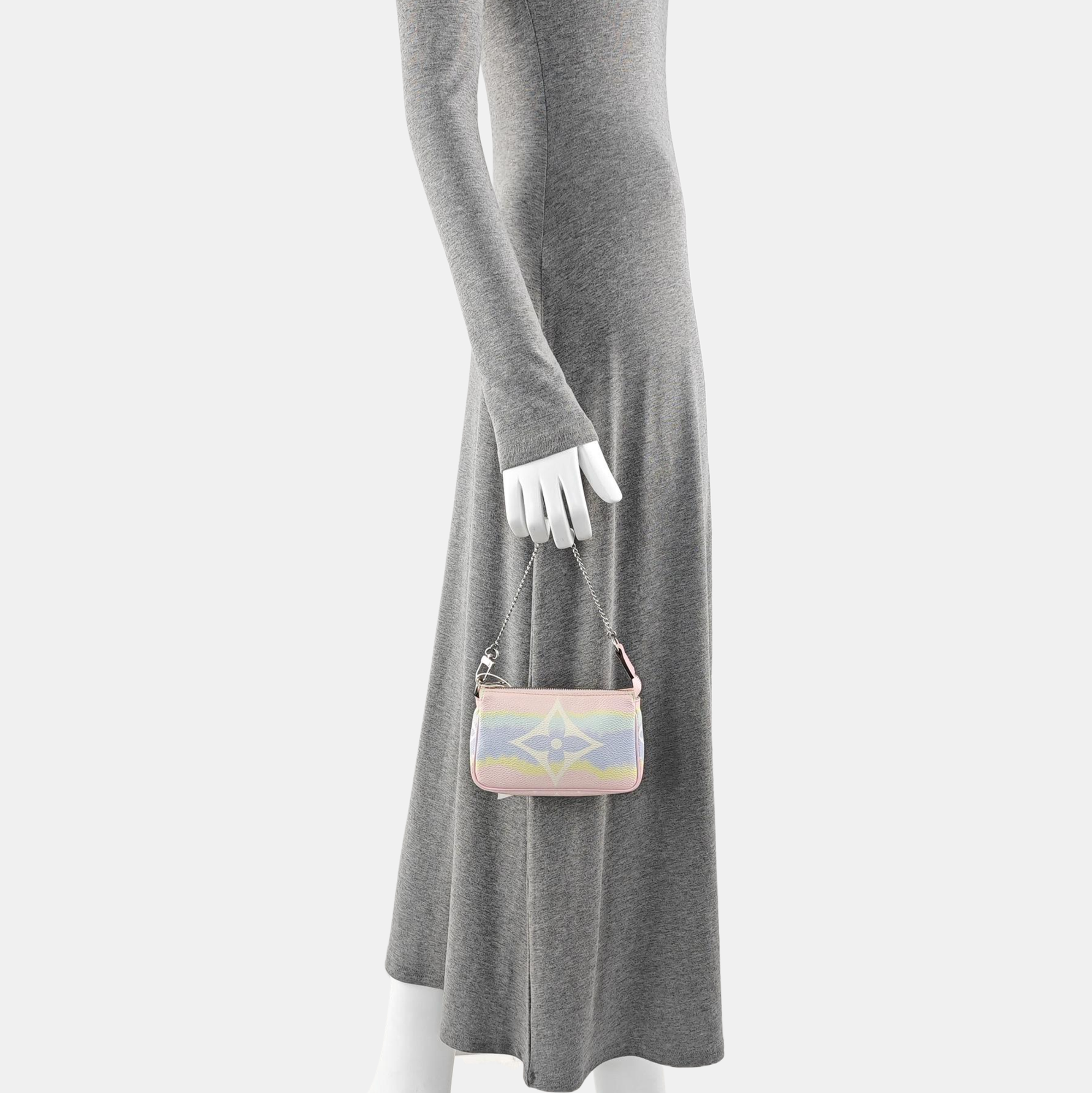 ACCESSOIRES Mini Monogram Coated Canvas Pink