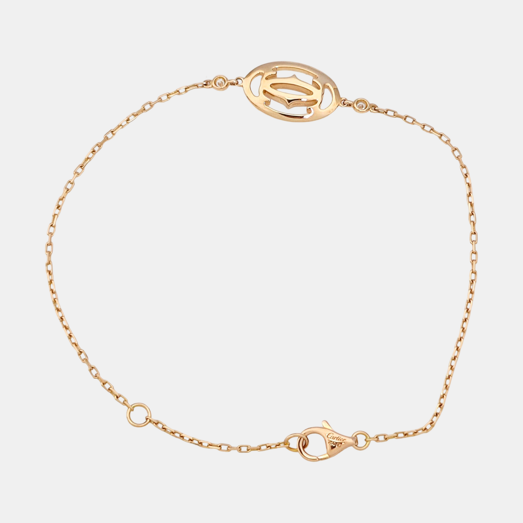 LOGO DE CARTIER 18k Rose Gold Bracelet