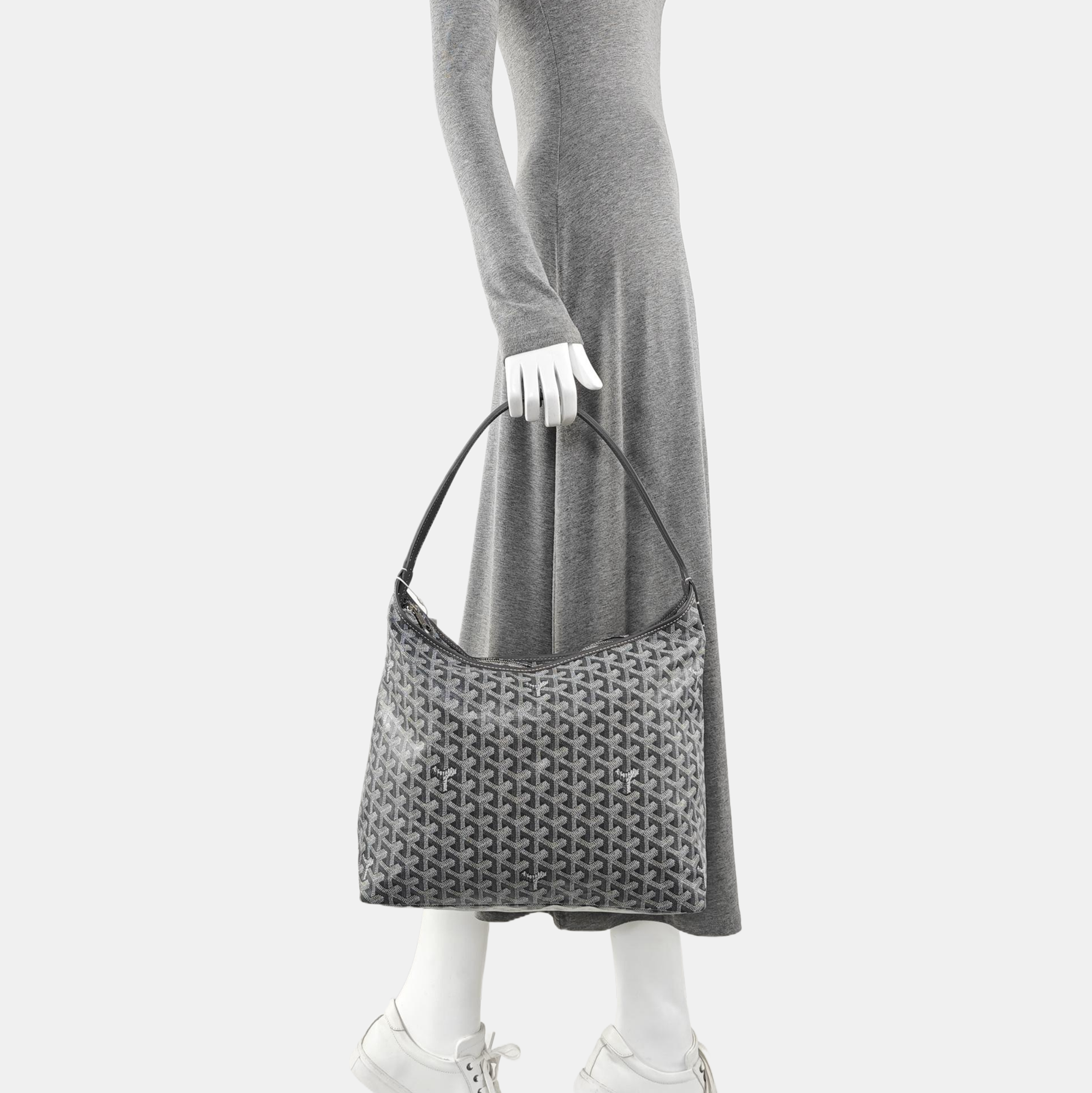 Hobo Coated Canvas Gray