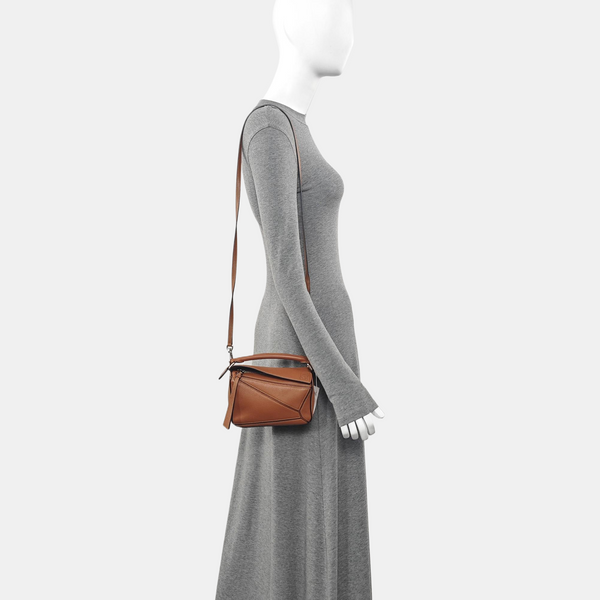 Puzzle Mini Calfskin Brown