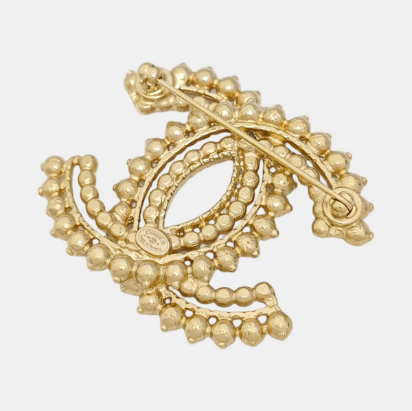 Metal Gold Brooch