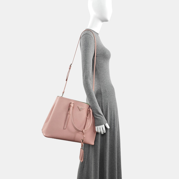 Saffiano Calfskin Tote Bag Pink