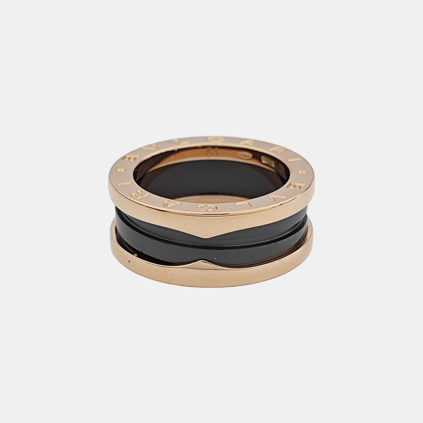 B.ZERO1 18k Rose Gold Ring EU 51