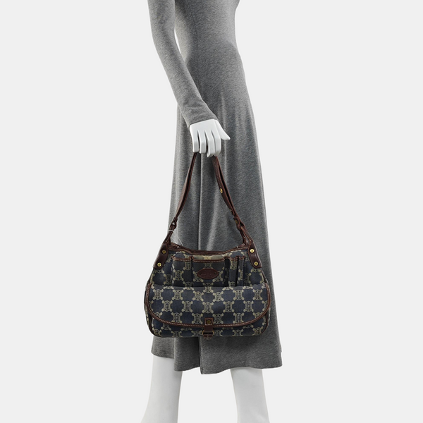 Canvas Shoulder Bag Blue