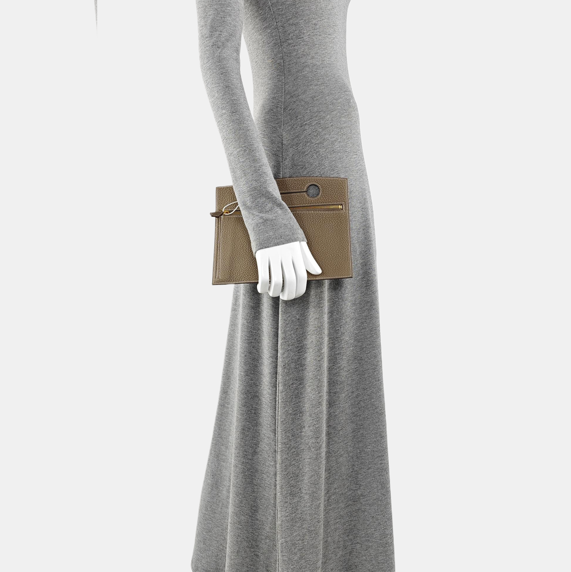 Togo Clutch Gray