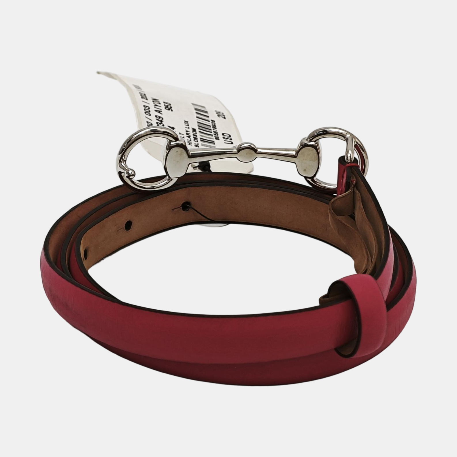 Leather Belt Red