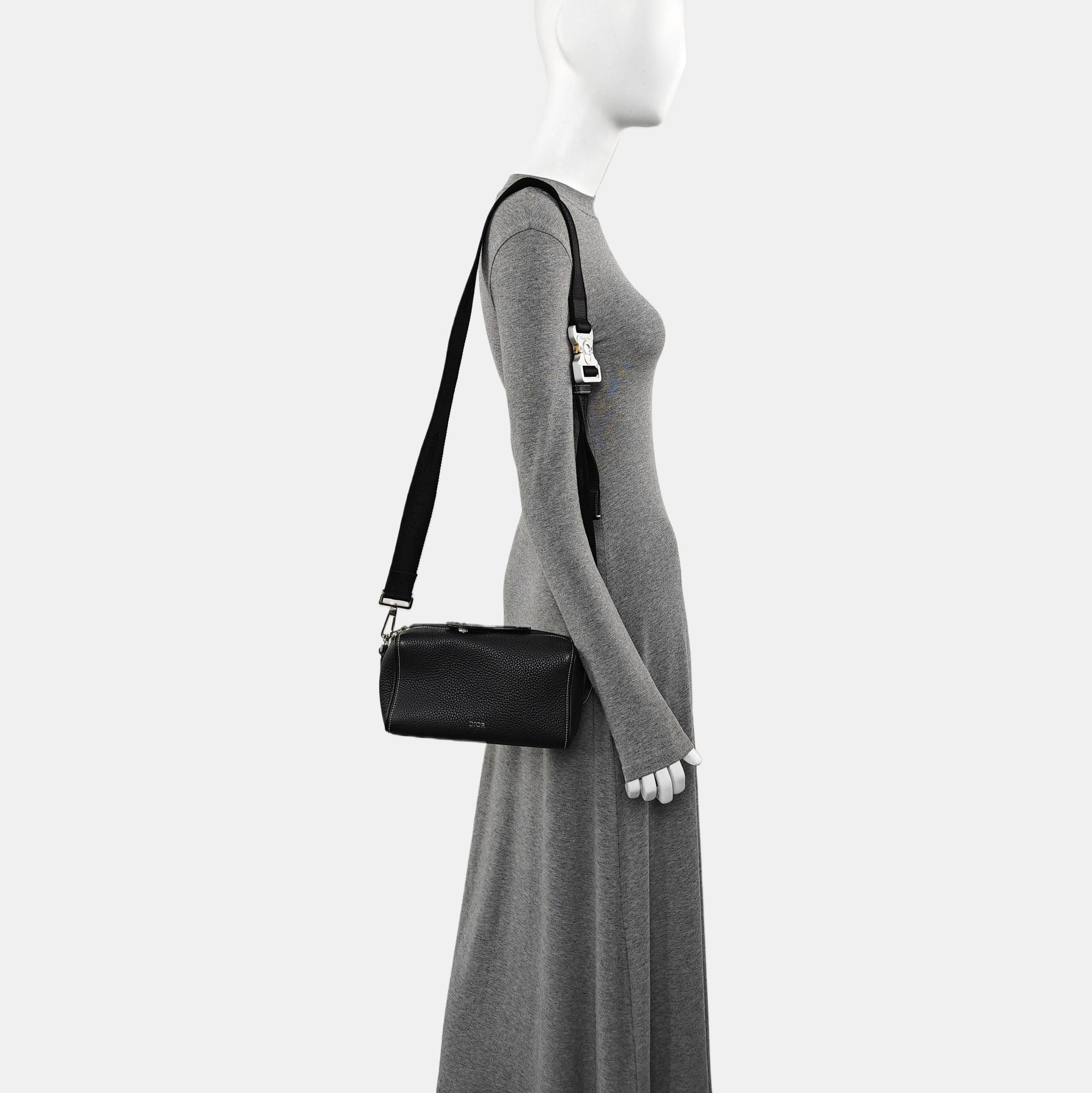 Calfskin Shoulder Bag Black