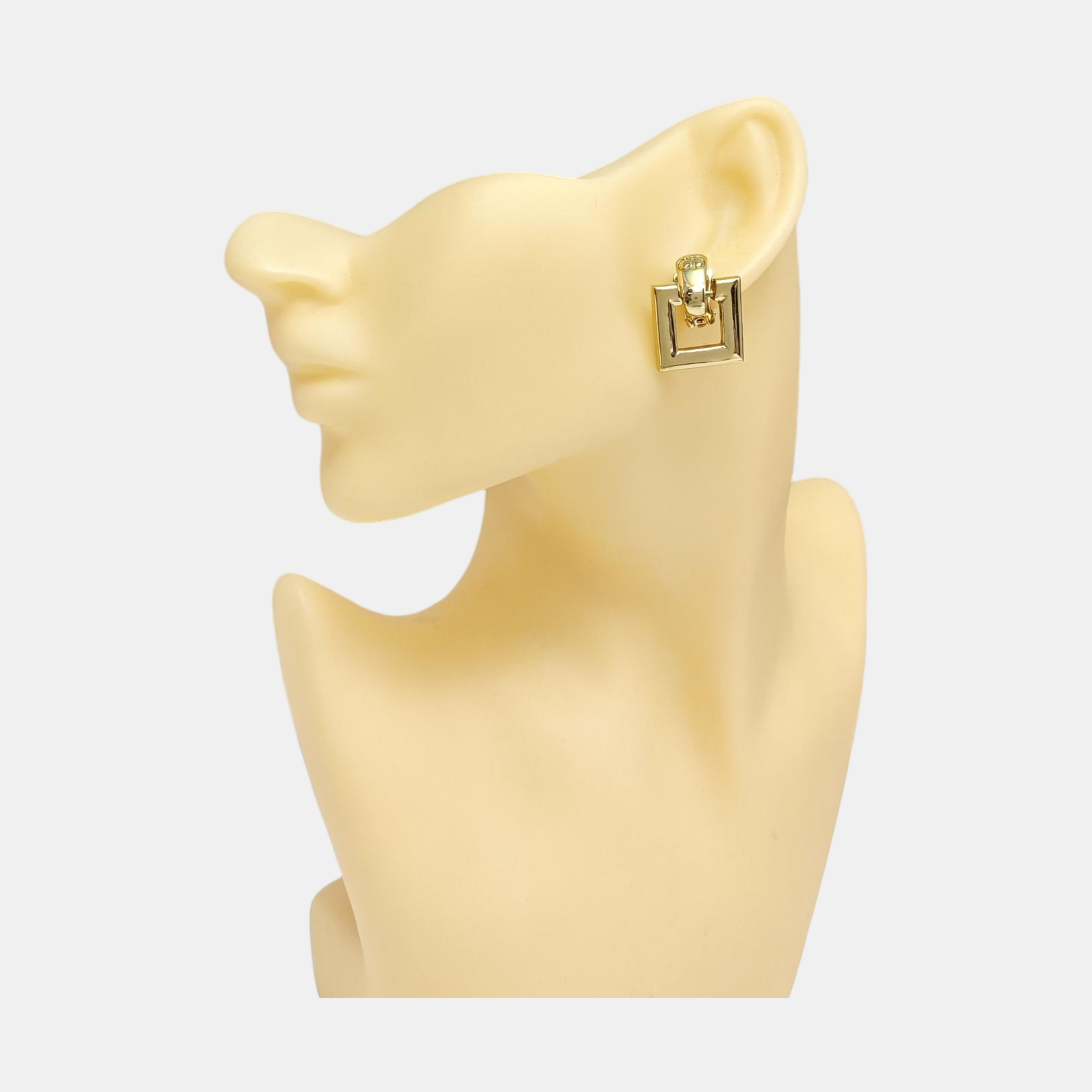 Metal Gold Clip On Earrings