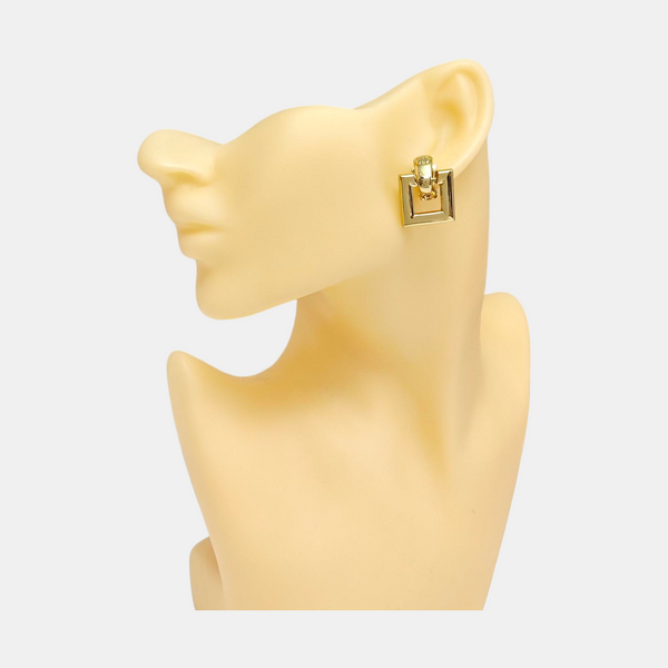 Metal Gold Clip On Earrings