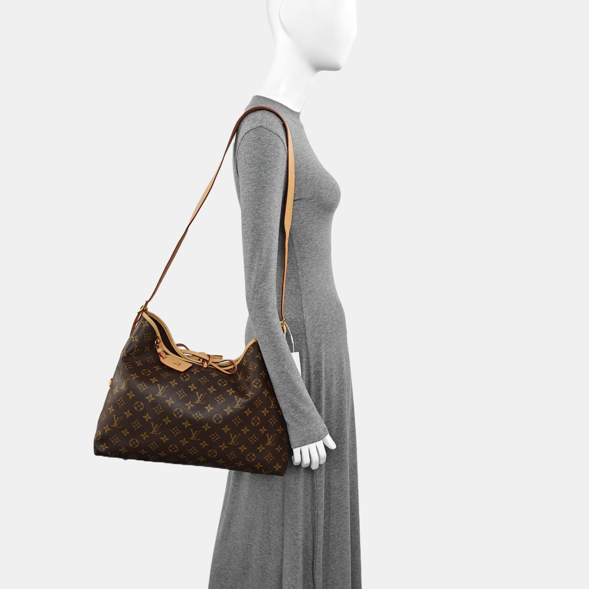 CARRYALL MM Monogram Coated Canvas Brown