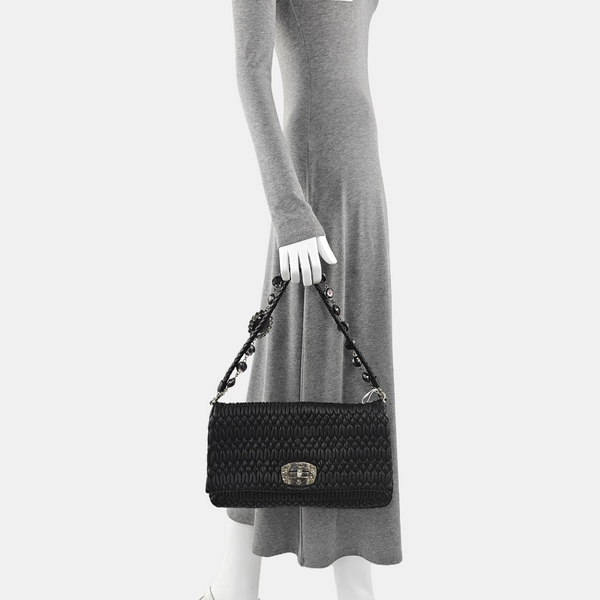 Crystal Lambskin Black