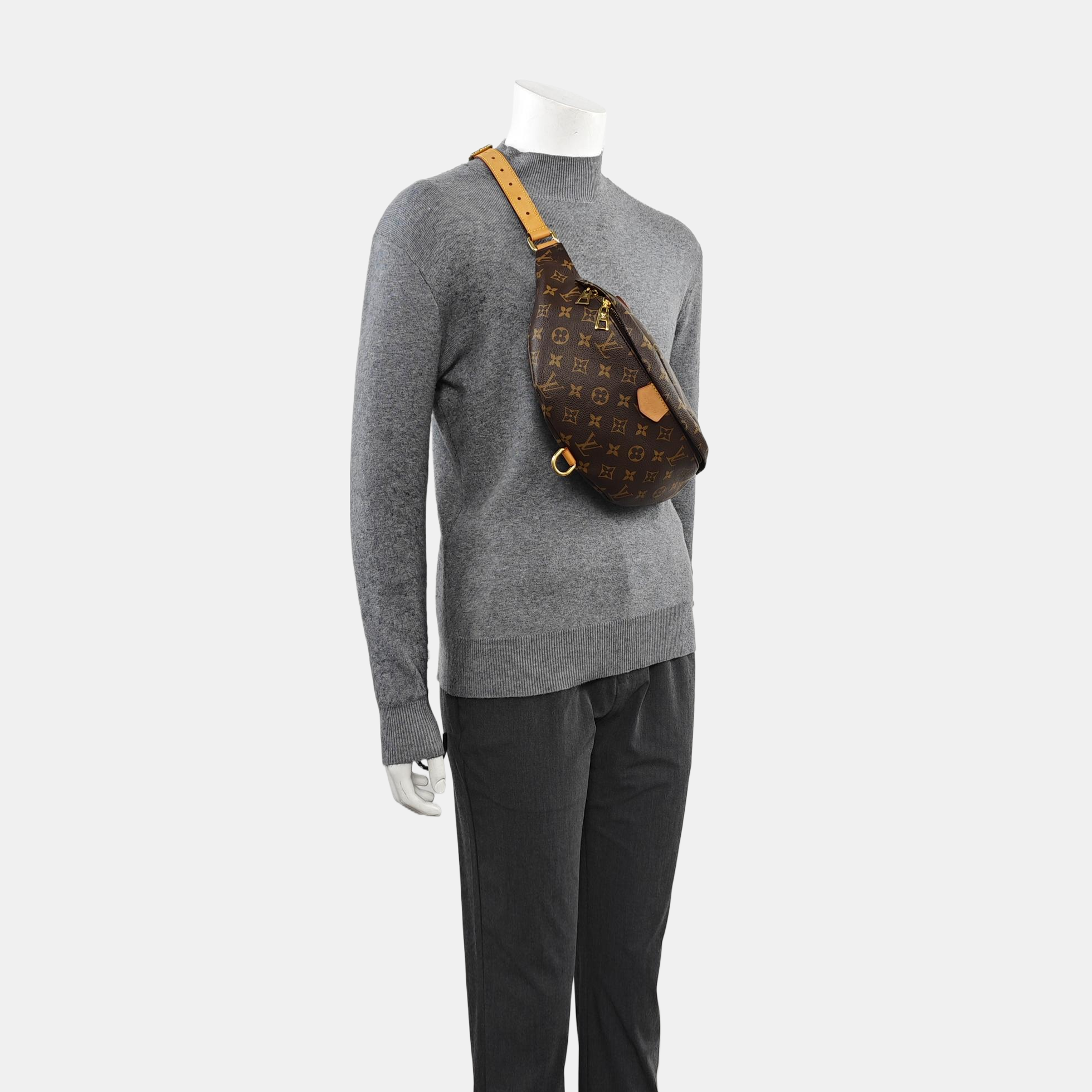 BUMBAG Monogram Coated Canvas Brown