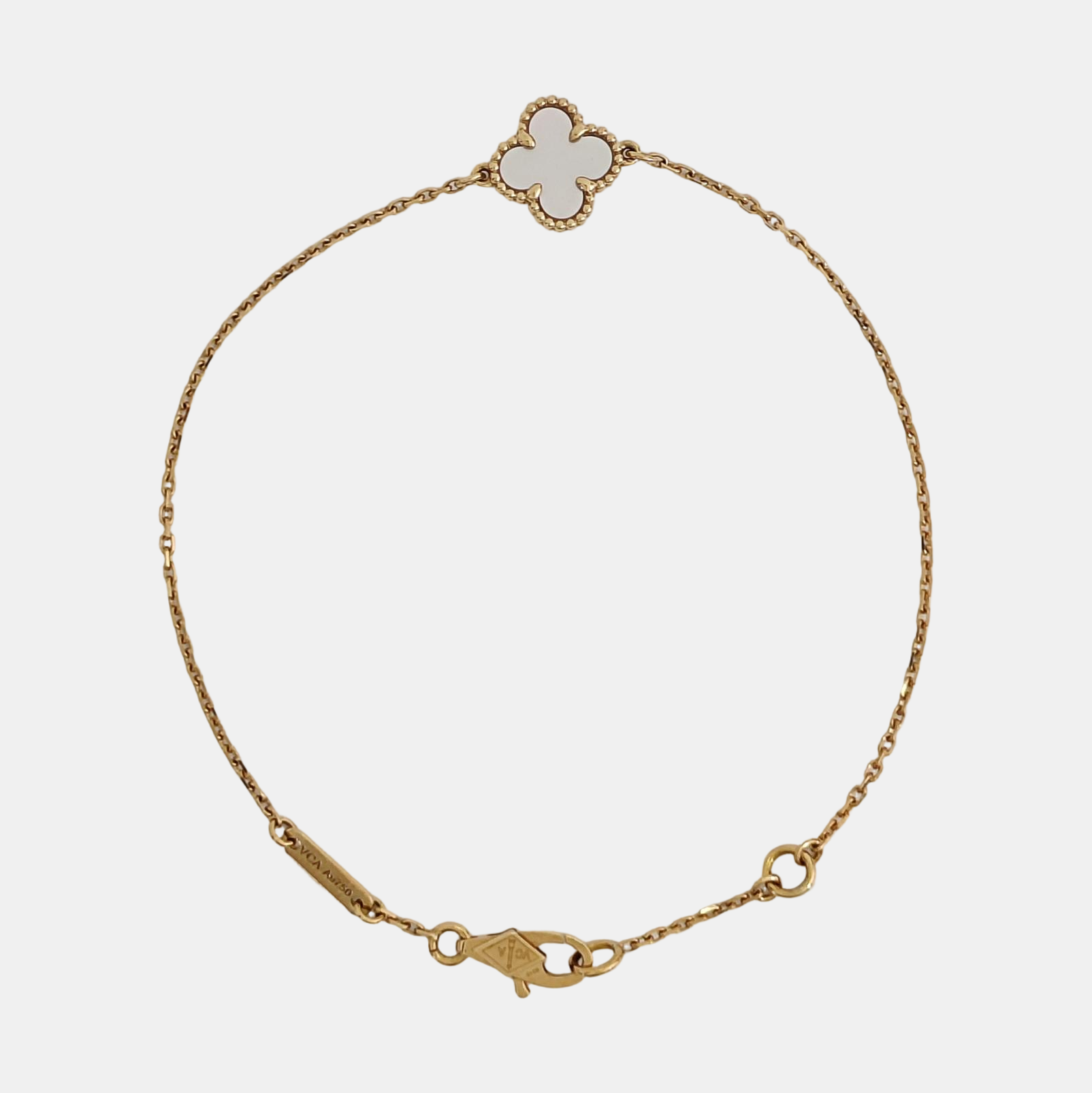Sweet Alhambra 18k Gold Bracelet