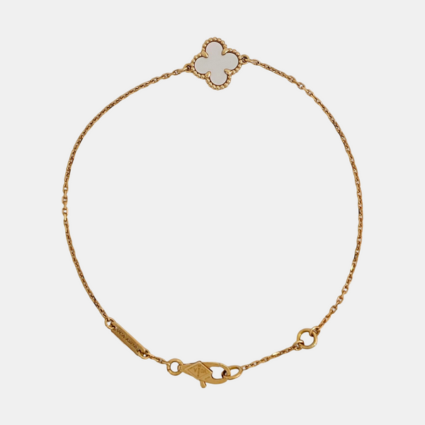 Sweet Alhambra 18k Gold Bracelet