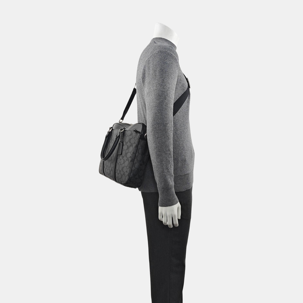 METROPOLITAN Monogram Coated Canvas Gray