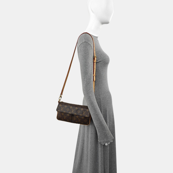 VIVA CITE Monogram Coated Canvas Brown