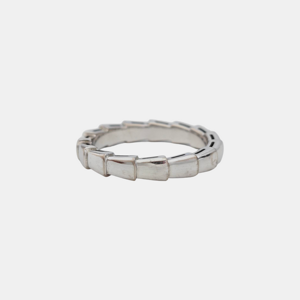 SERPENTI 18k White Gold Silver Ring EU 56
