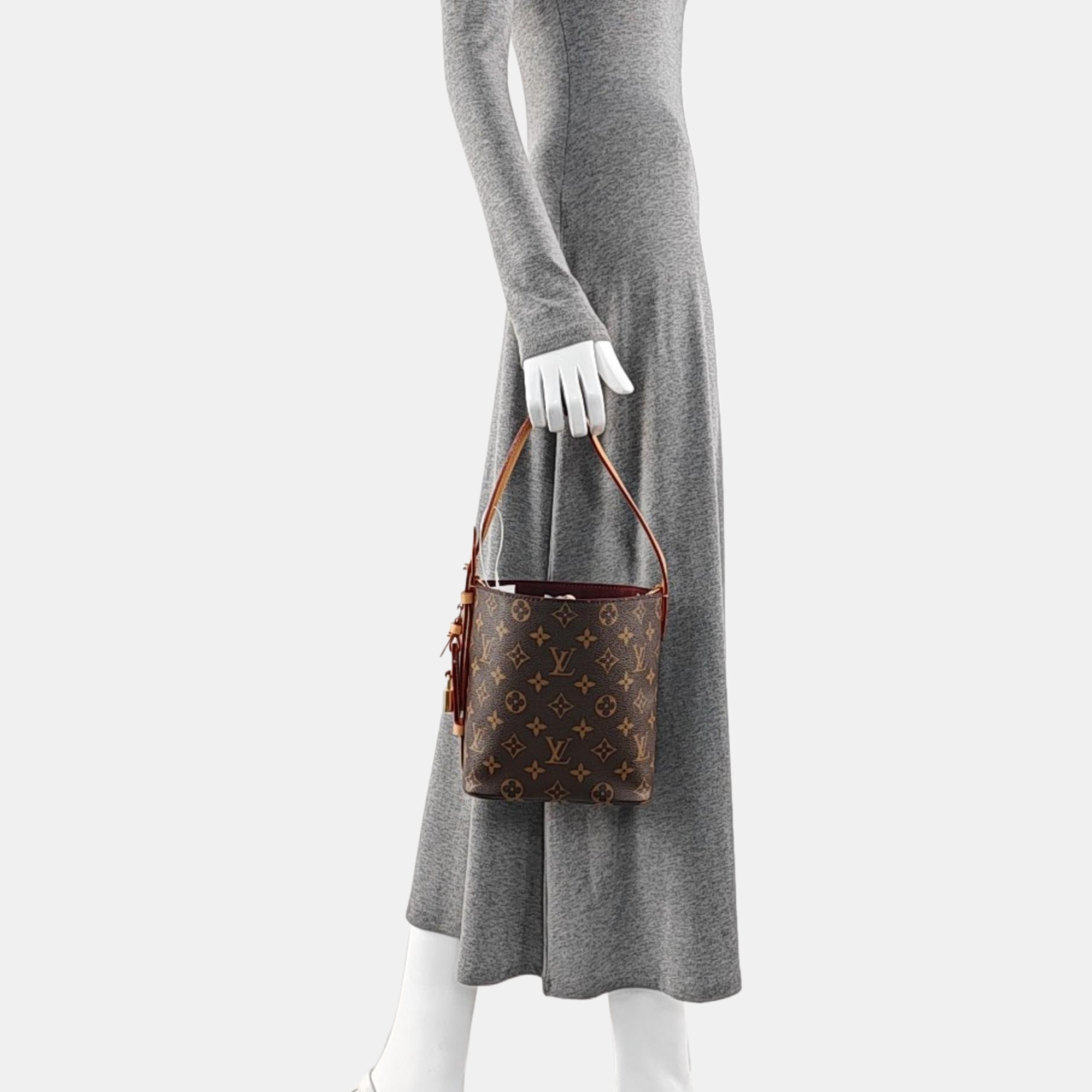 ALL IN BB Monogram Coated Canvas Brown