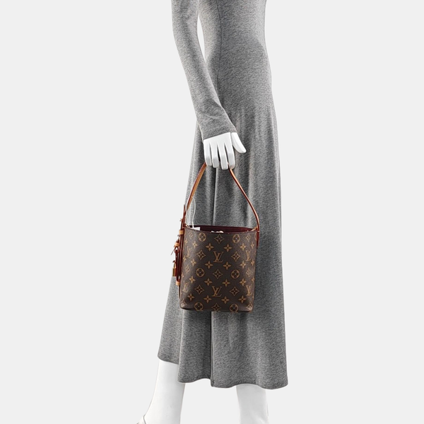 ALL IN BB Monogram Coated Canvas Brown