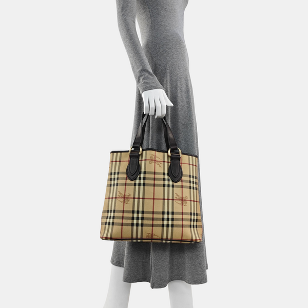Coated Canvas Tote Bag Multicolor