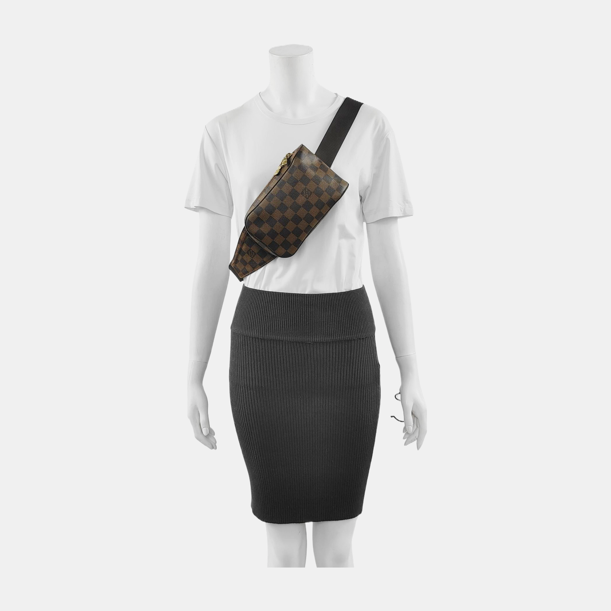 GÉRONIMOS Damier Ebene Coated Canvas Brown
