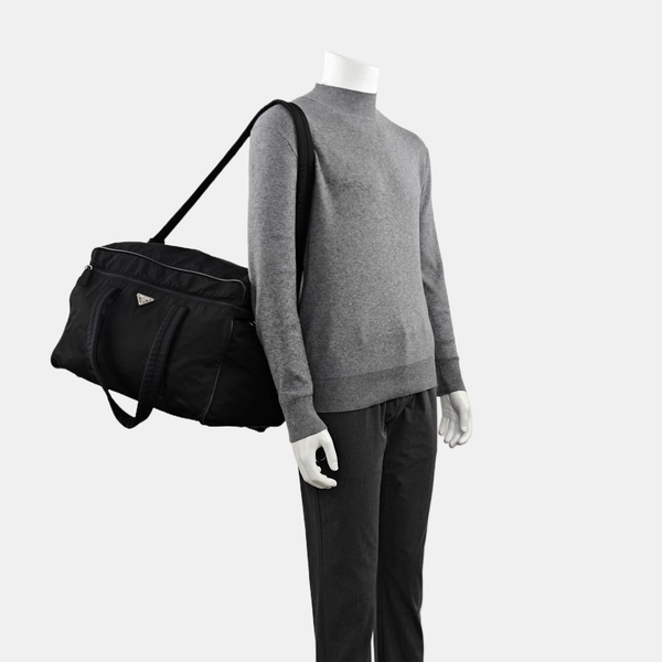 Nylon Shoulder Bag Black