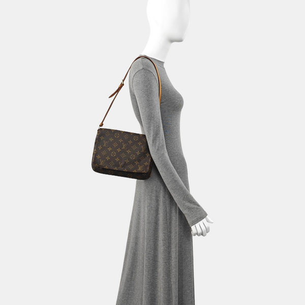 MUSETTE TANGO Monogram Coated Canvas Brown