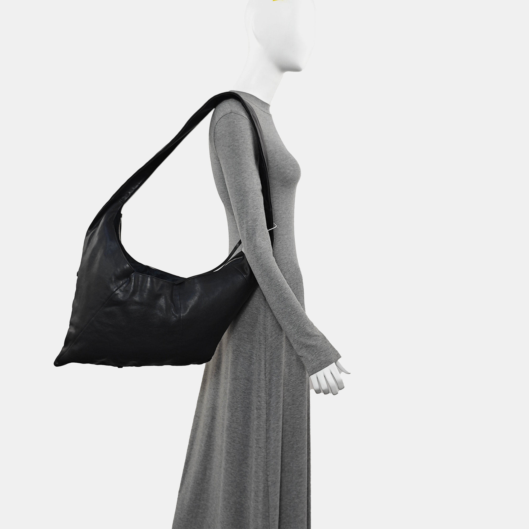 Calfskin Shoulder Bag Black