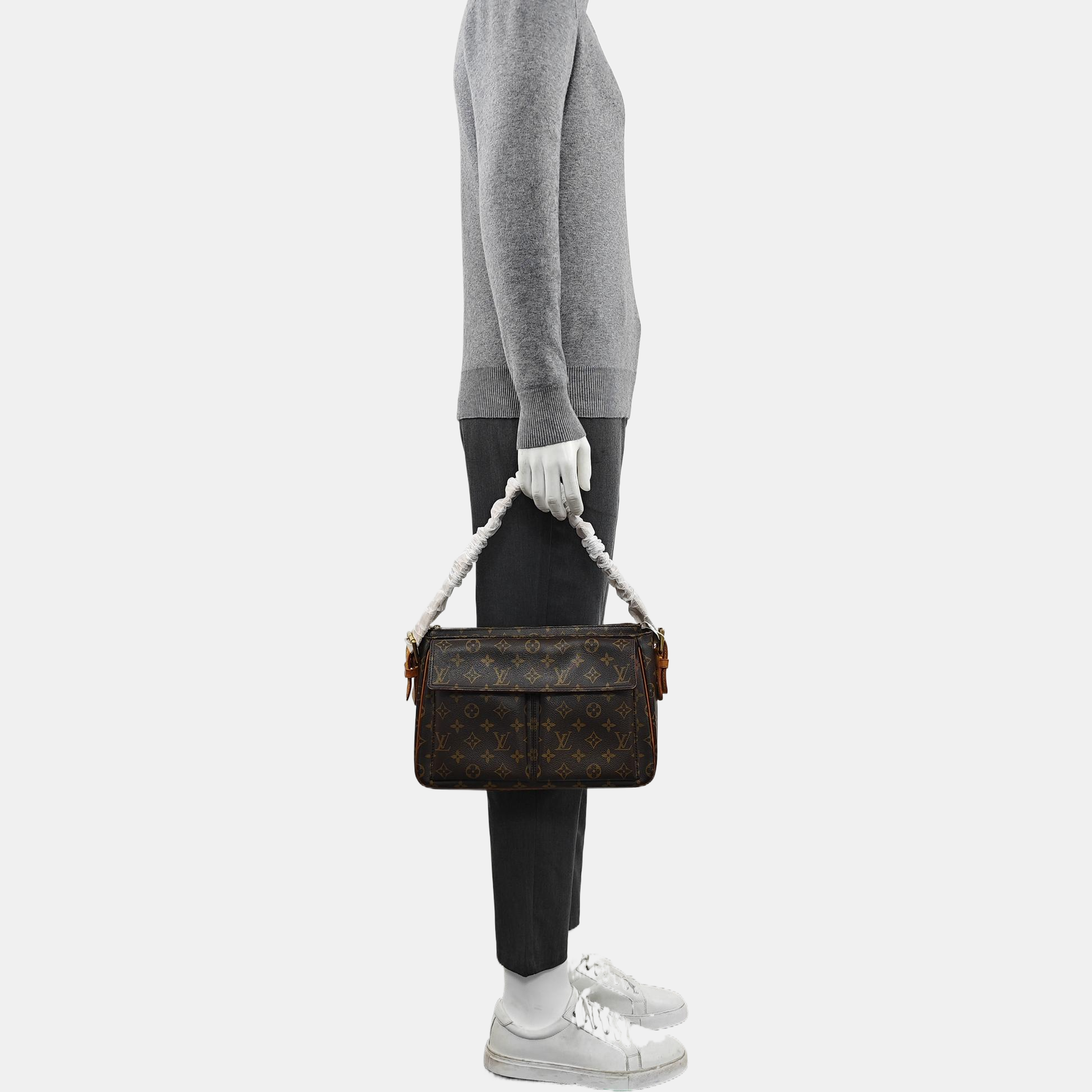 VIVA CITE Monogram Coated Canvas Brown