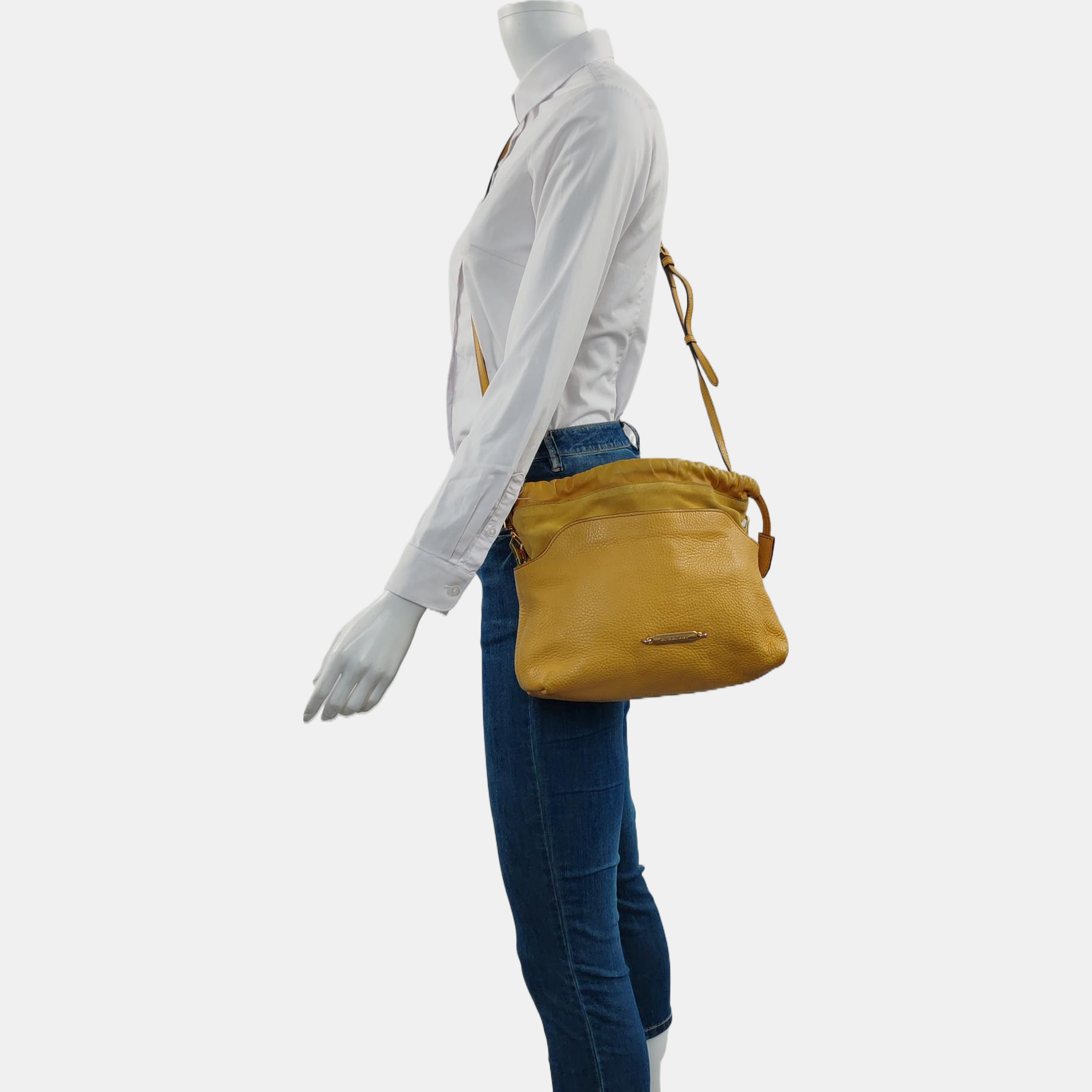 Calfskin Shoulder Bag Yellow