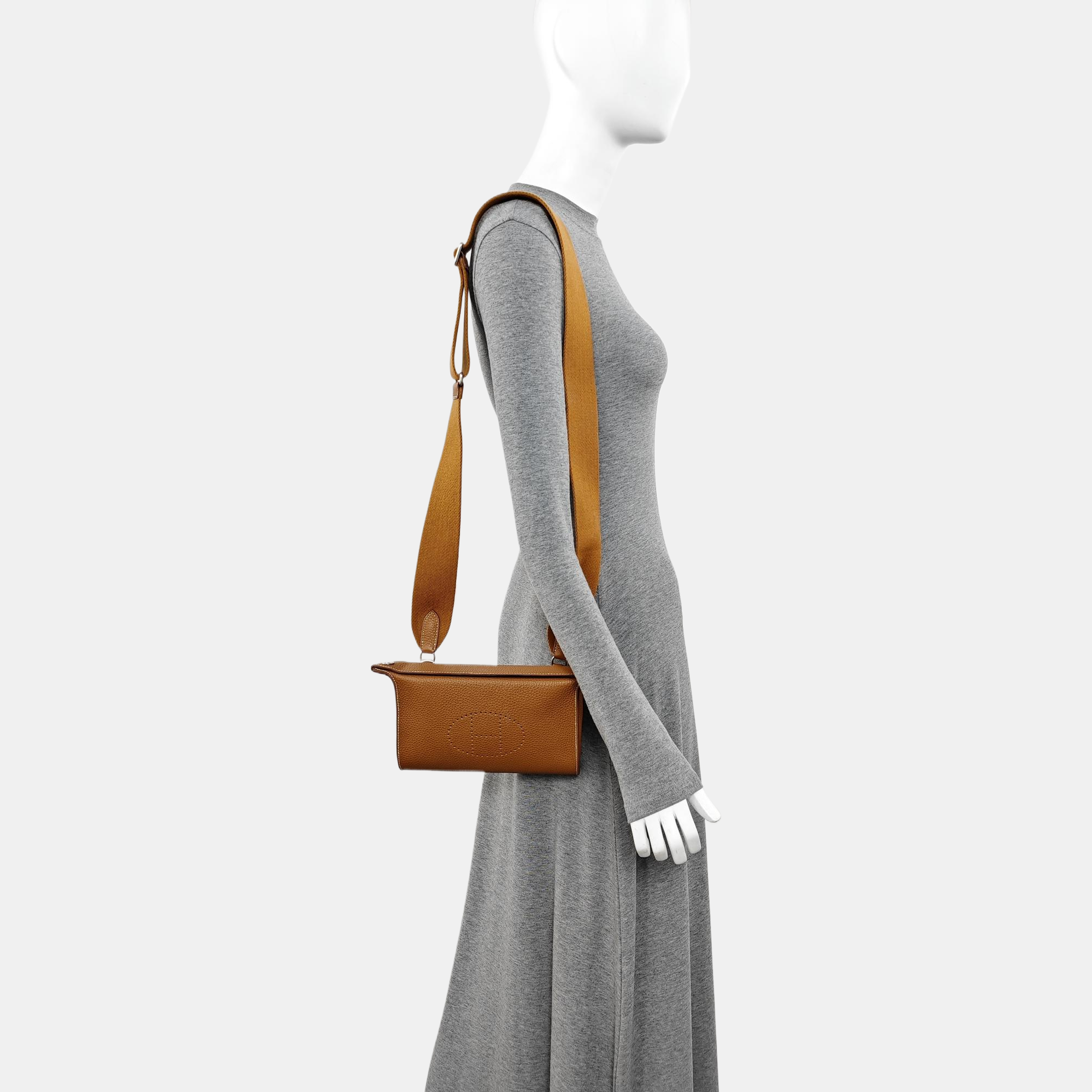 VIDEPOCHES Calfskin Brown