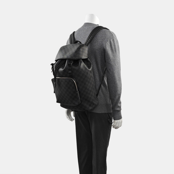 ZACK Damier Graphite Coated Canvas Gray