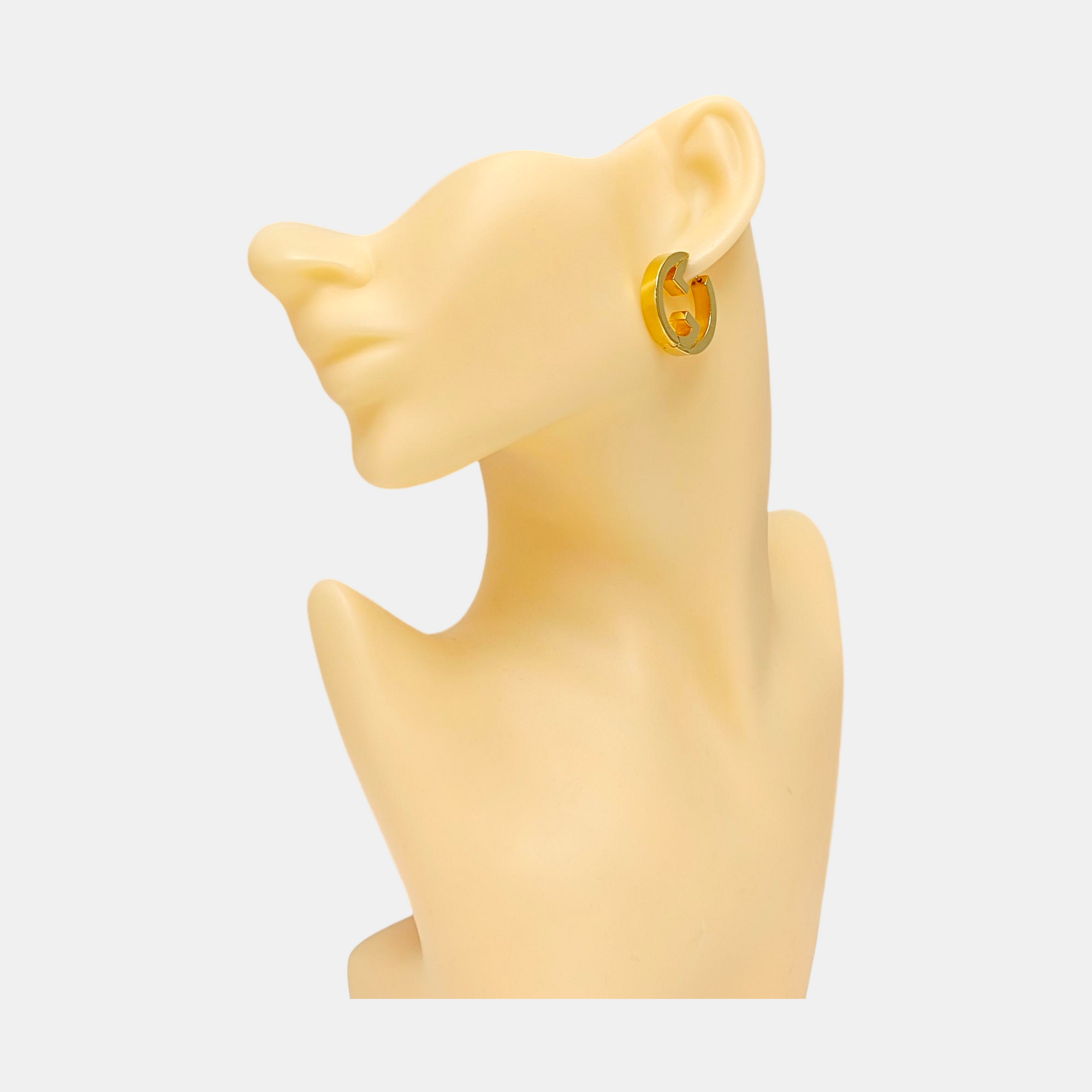 GG Running Metal Gold Earrings