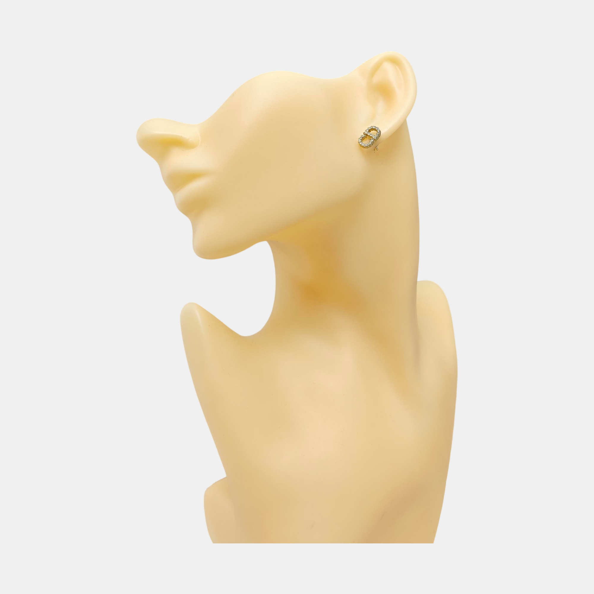 Clair D Lune Crystal Clear Stud Earrings