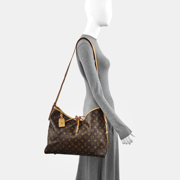 CARRYALL MM Monogram Coated Canvas Brown