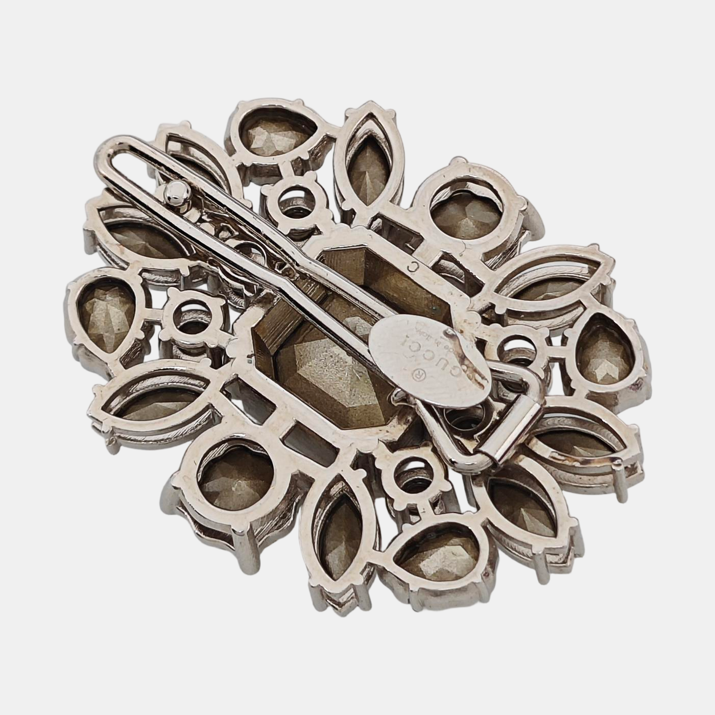 Synthetic Crystal Hair Clip Clear