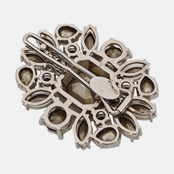 Synthetic Crystal Hair Clip Clear