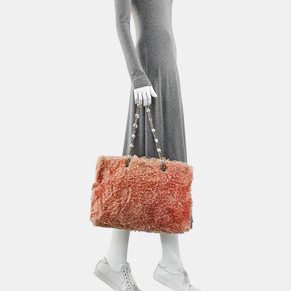 Fabric Shoulder Bag Red