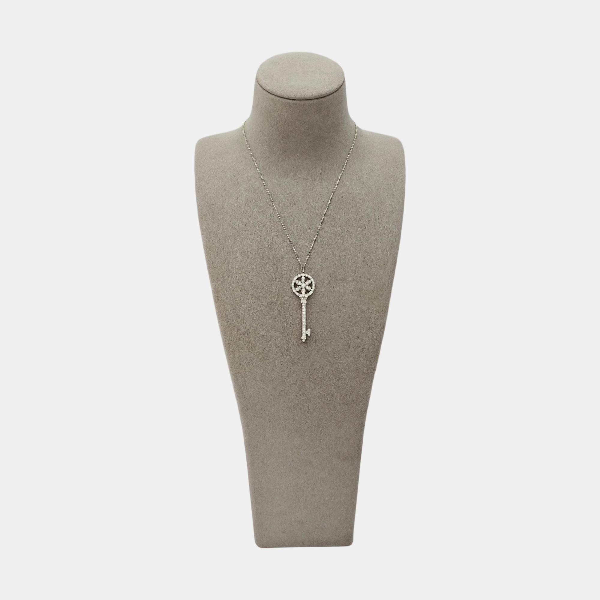 Tiffany Keys Platinum 950 Silver Necklace