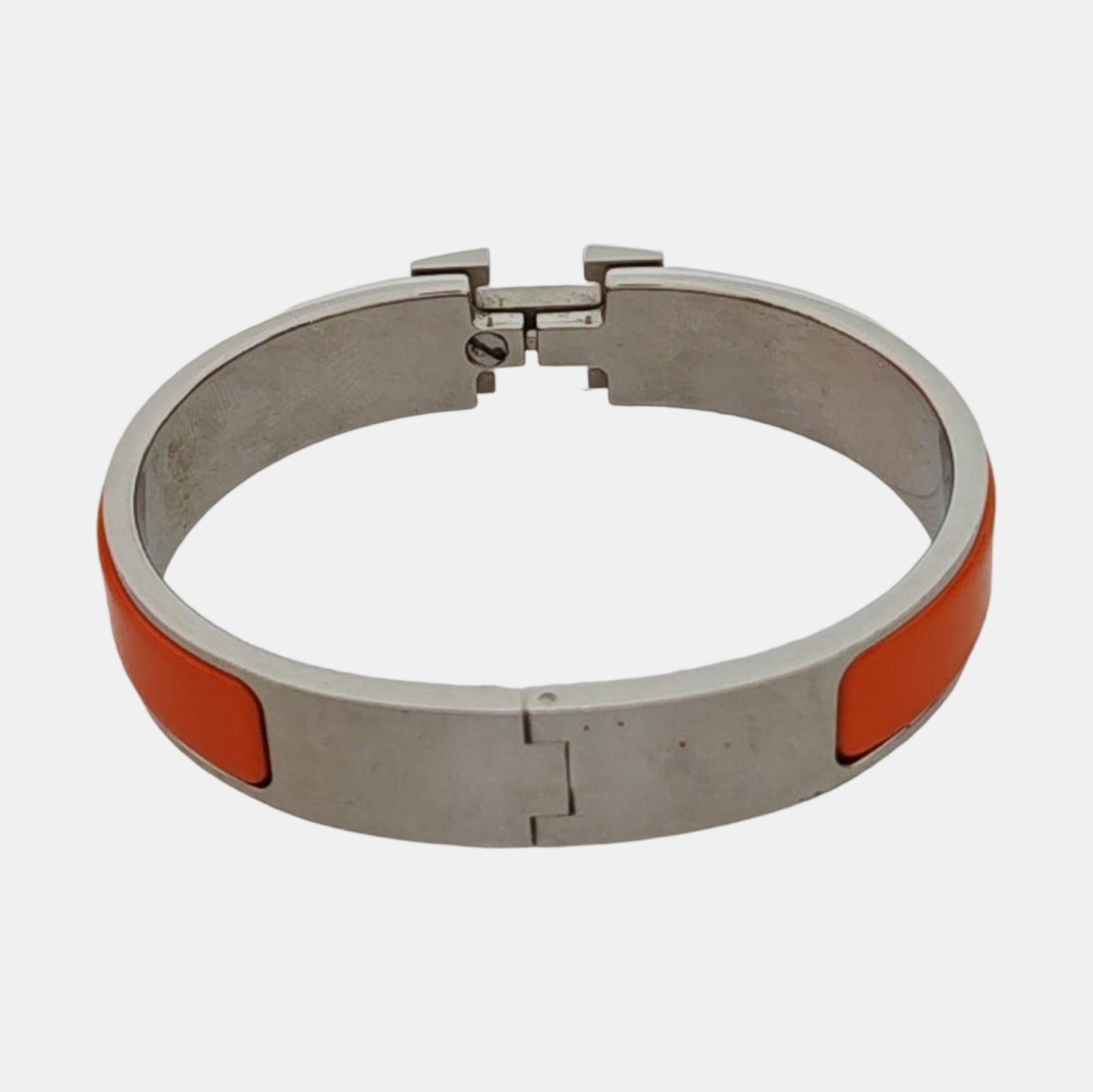 Clic H Metal Orange Bangle
