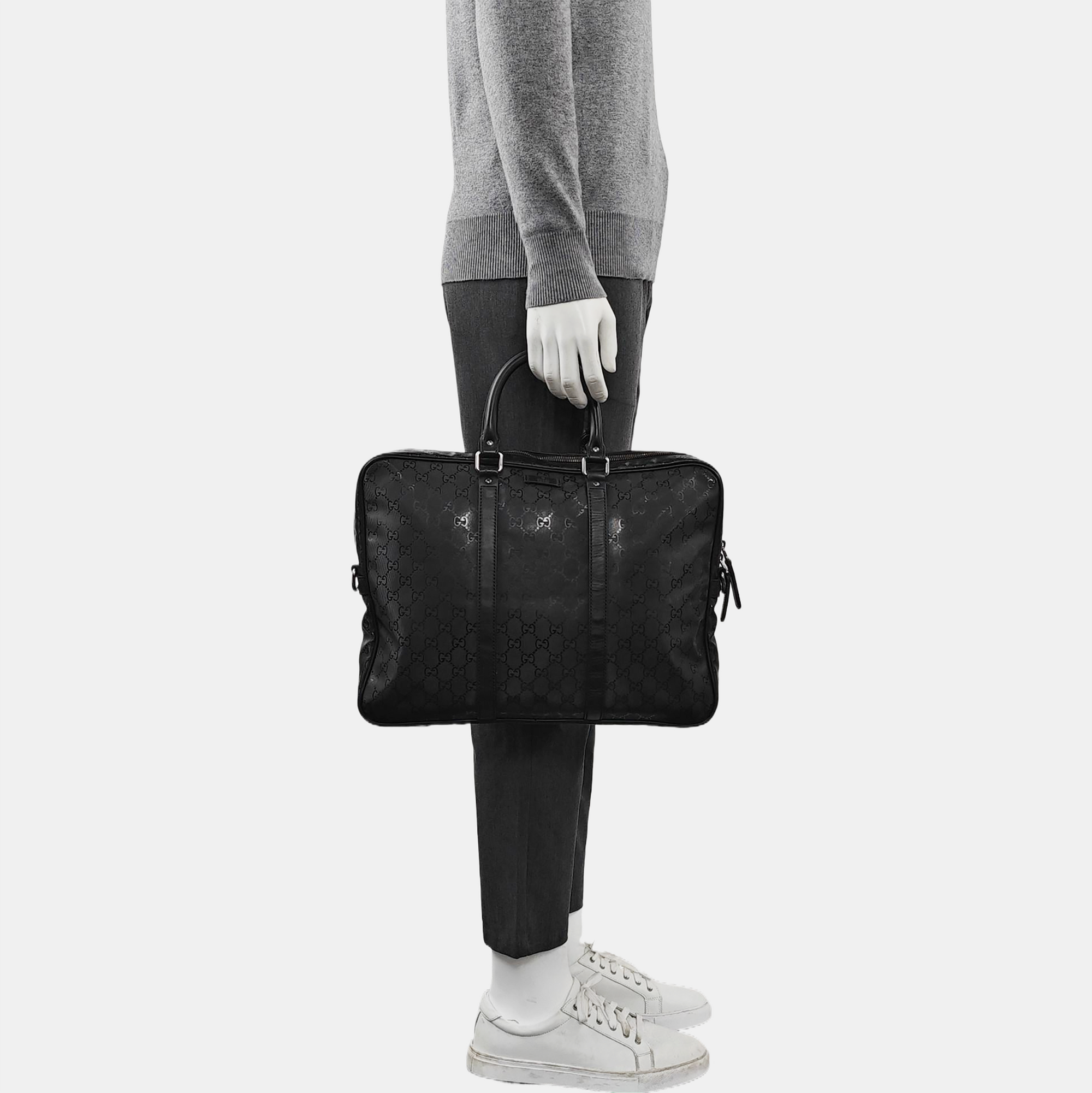 GG Imprime Coated Canvas Black