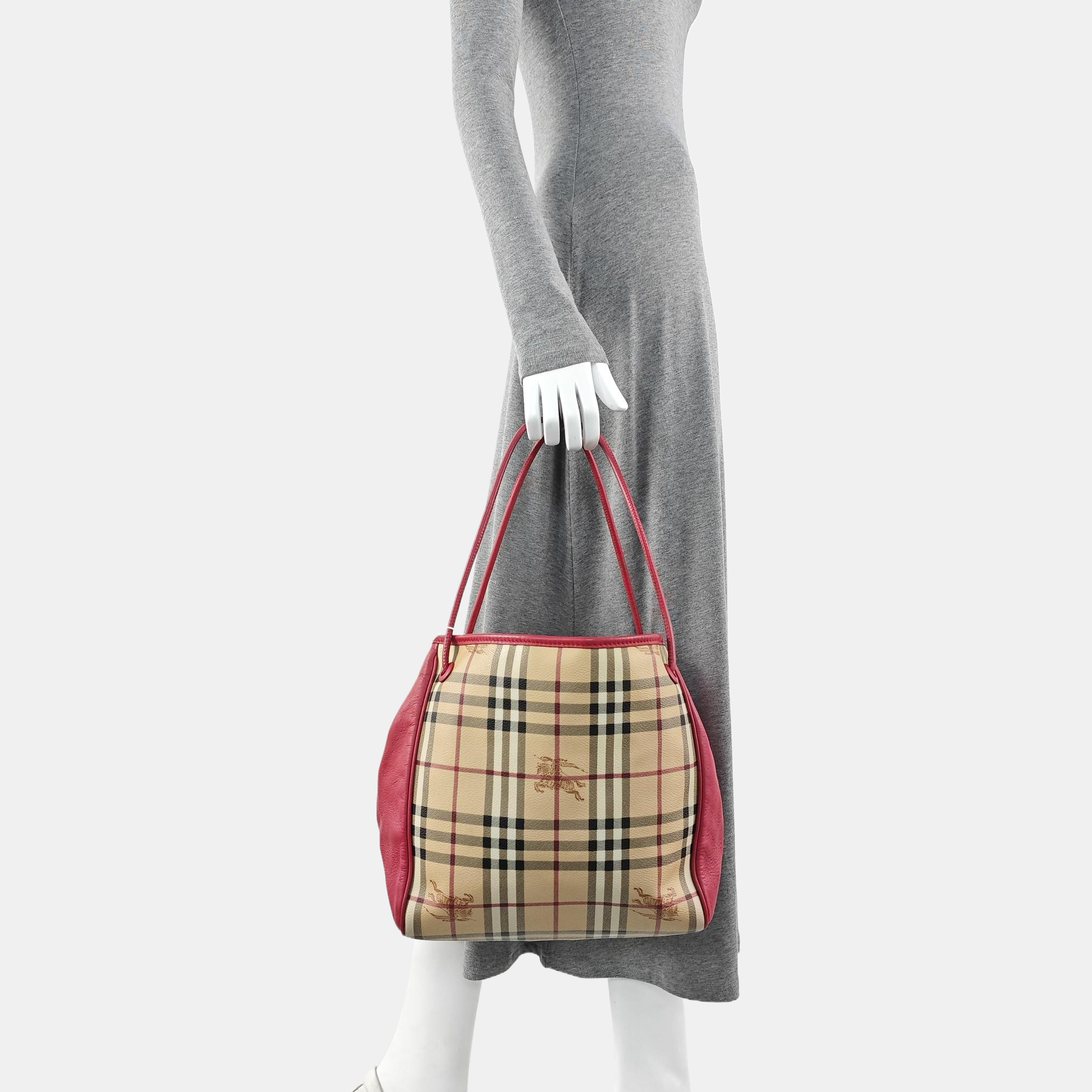 Coated Canvas Tote Bag Beige