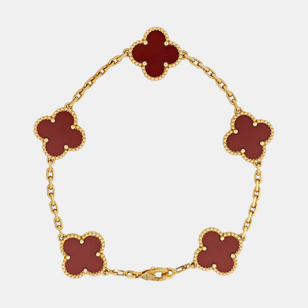 Vintage Alhambra 18k Gold Bracelet