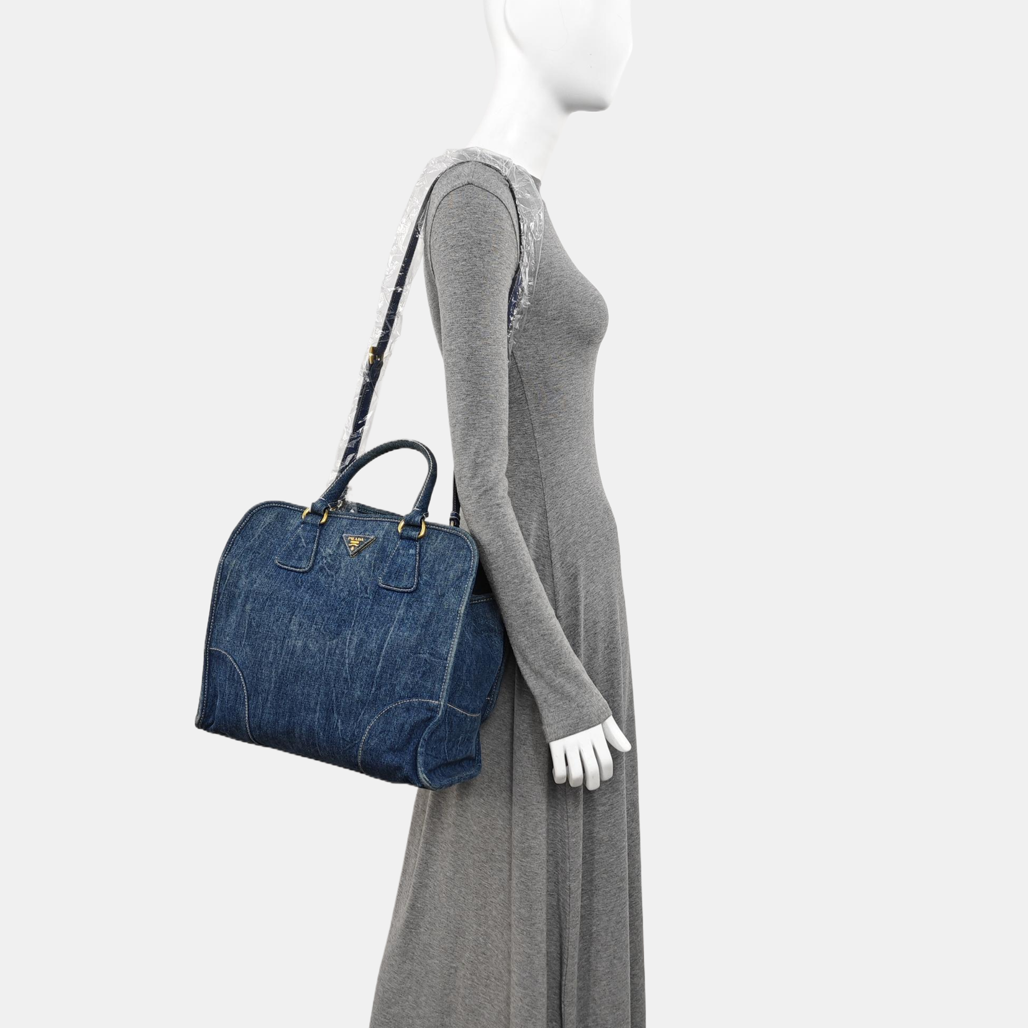 Denim Tote Bag Blue