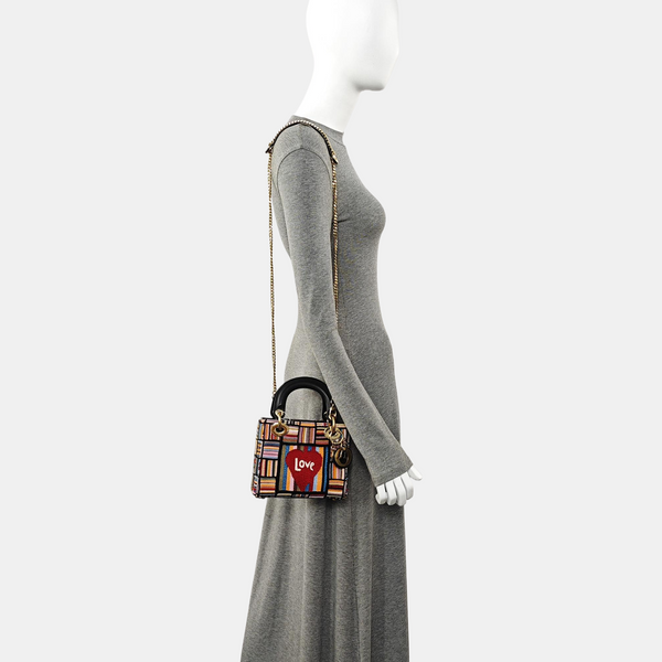 Lady Dior Mini Special Material Multicolor
