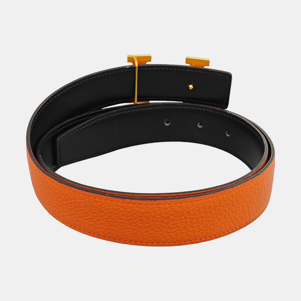 Leather Belt Orange