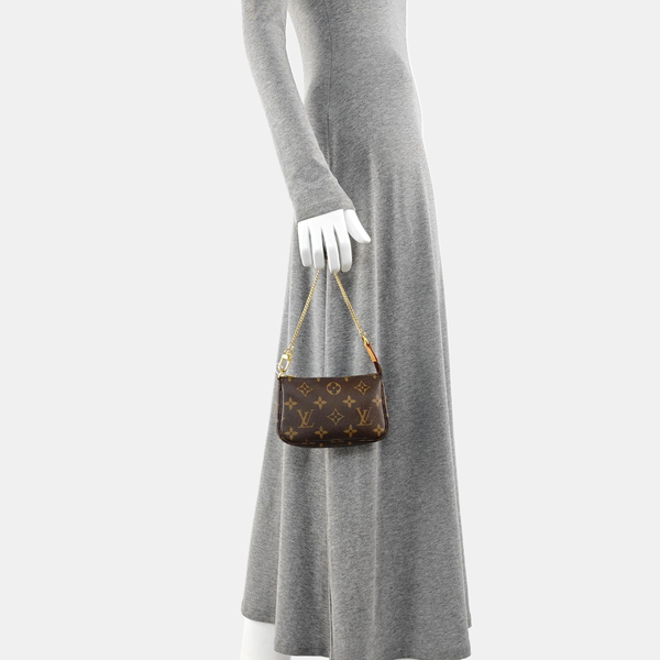 ACCESSOIRES Mini Monogram Coated Canvas Brown